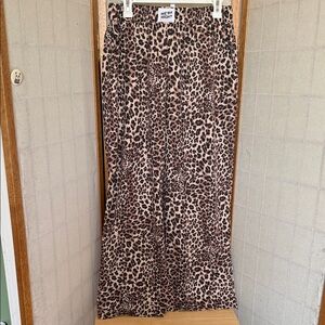 Tik Tok Shop JiaHeng Fashion Women’s Leopard Print (Brown) Wide Leg Pants XL